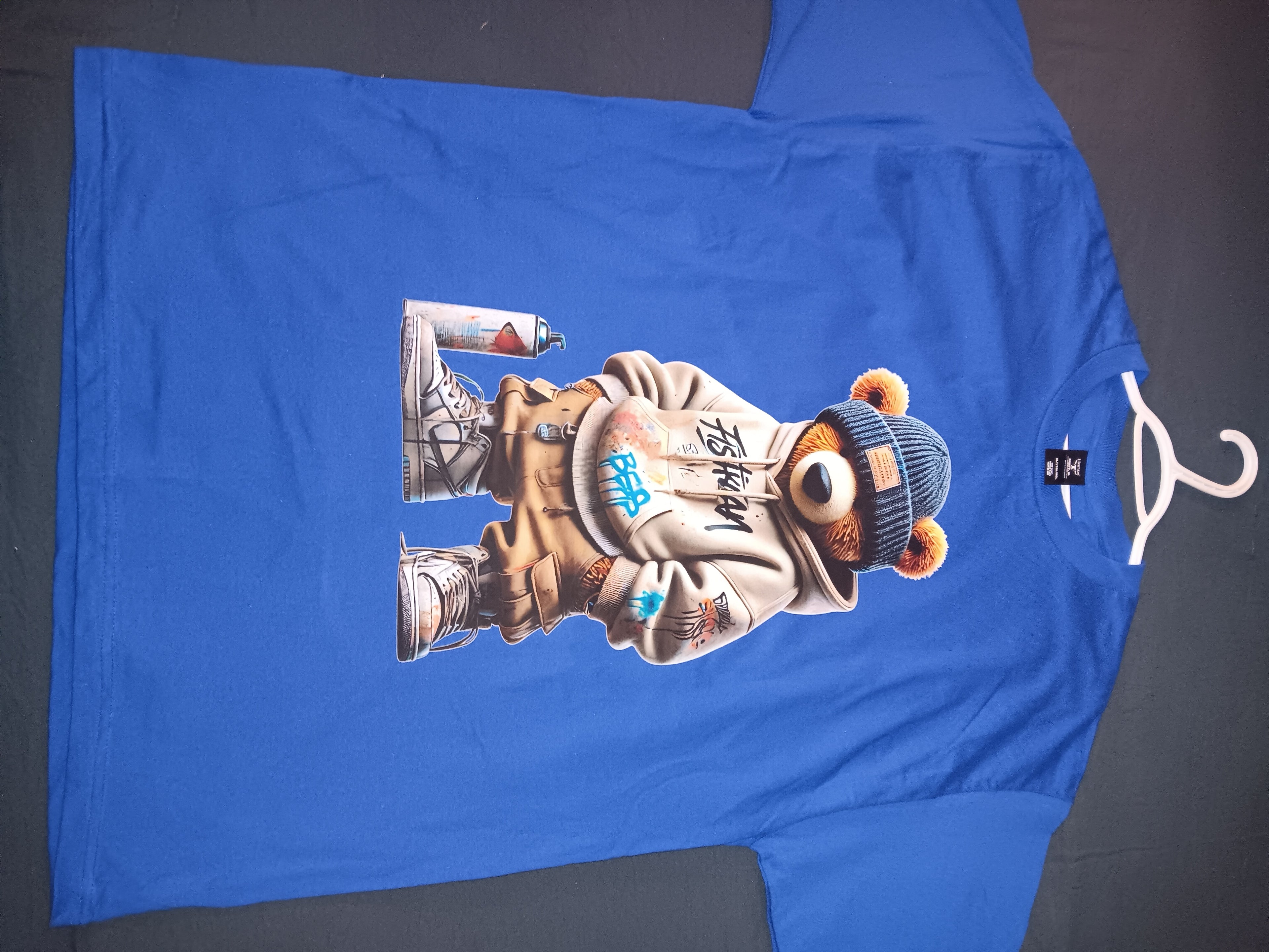 Large tall mens bad bear t-shirt